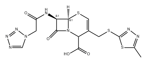 头孢唑啉钠有关杂质 F, 55390-53-9, 结构式