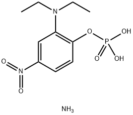 2-(Diethylamino)-4-nitro-phenol, dihydrogen phosphate ester, monoammonium salt 结构式