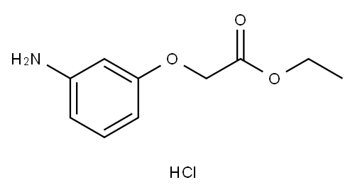 Ethyl (3-aminophenoxy)acetate hydrochloride 结构式