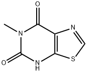 6-甲基噻唑并[5,4-D]嘧啶-5,7(4H,6H)-二酮, 55520-44-0, 结构式