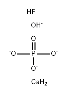 fluor-hydroxylapatite Struktur