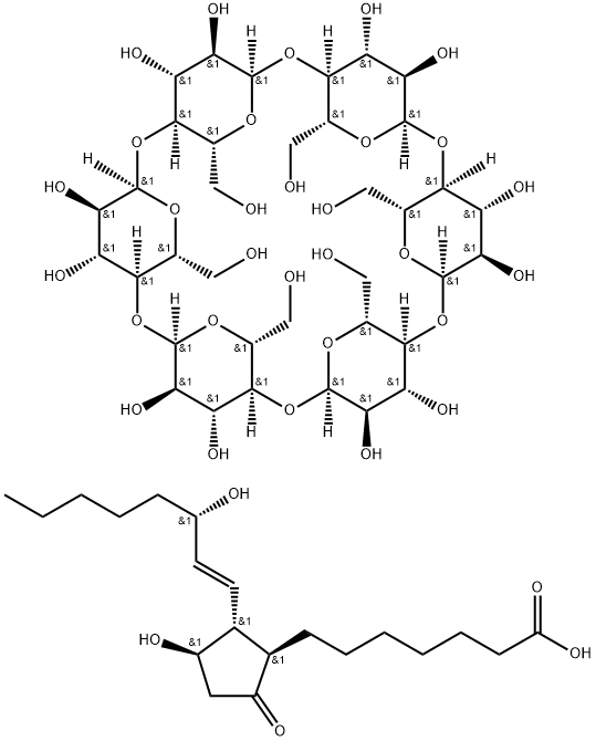 前列地尔 ALPHA-环糊精包合物 结构式