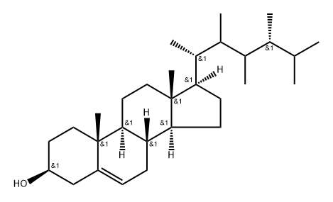 22,23-Dimethylergost-5-en-3β-ol Struktur