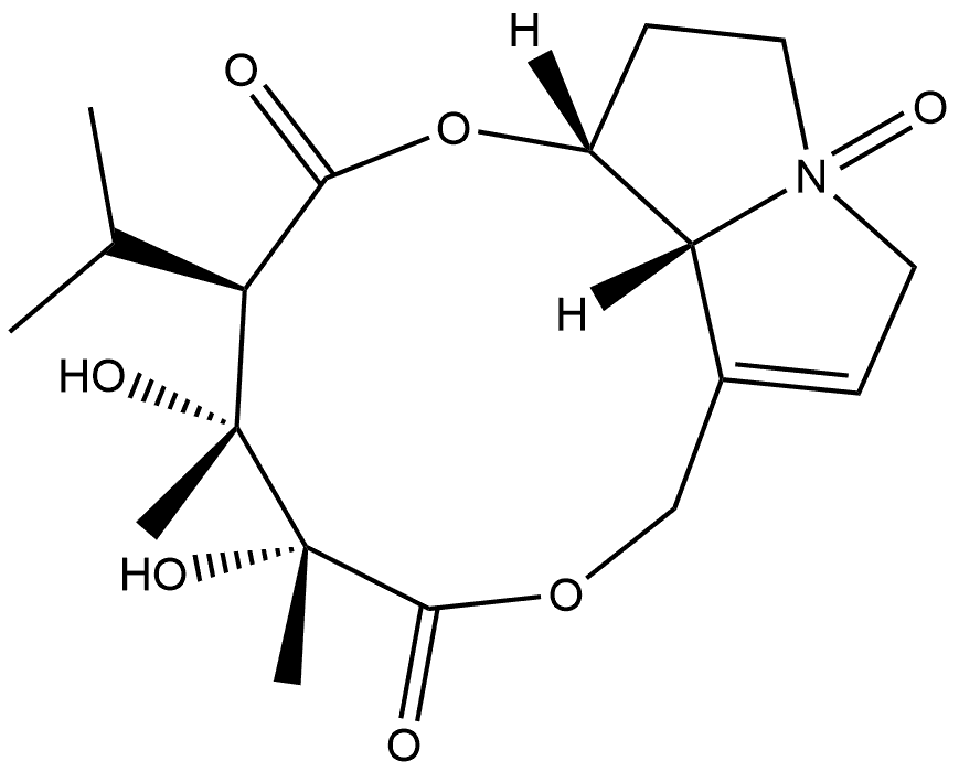 毛束草碱 N-氧化物 结构式