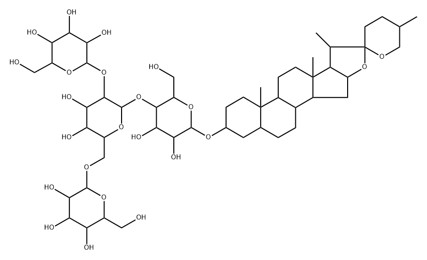 55750-39-5 [(25S)-5β-Spirostan-3β-yl]4-O-(2-O-α-D-galactopyranosyl-6-O-β-D-galactopyranosyl-β-D-glucopyranosyl)-β-D-glucopyranoside