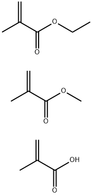2-Propenoic acid, 2-methyl-, polymer with ethyl 2-methyl-2-propenoate and methyl 2-methyl-2-propenoate Structure