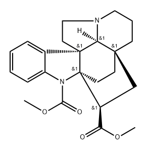 (2R,5R)-Aspidofractinine-1,3β-dicarboxylic acid dimethyl ester Structure