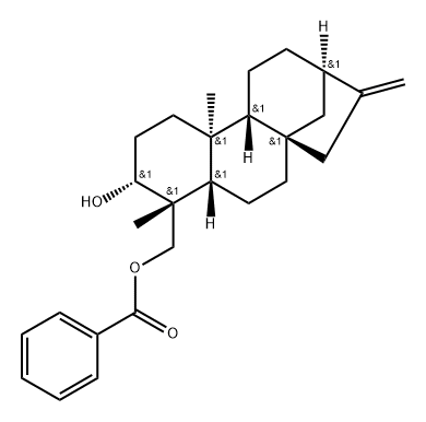 Kaur-16-ene-3,18-diol, 18-benzoate, (3α,4α)- (9CI),56012-93-2,结构式