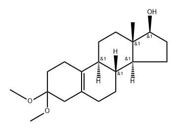 3,3-DIMETHOXYESTR-5(10)-ENE-17 B OL Structure