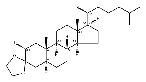 2α-요오도-5α-콜레스탄-3-온에틸렌아세탈