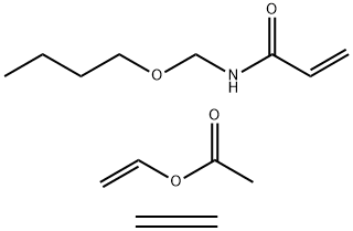 N-(Butoxymethyl)-2-propenamide polymer with ethene and ethenyl acetate Structure