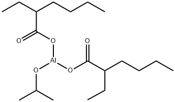 bis(2-ethylhexanoato-O)(propan-2-olato)aluminium Structure