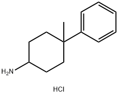 4-甲基-4-苯基环己-1-胺盐酸盐, 56327-27-6, 结构式