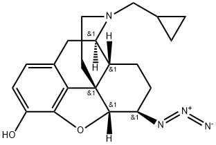 N-cyclopropylmethylnorazidomorphine Struktur