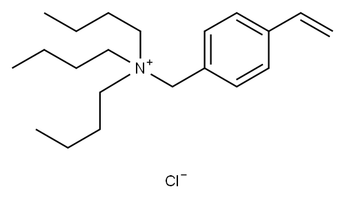 N,N,N-三丁基-4-乙烯基苯甲胺氯化铵盐, 56343-19-2, 结构式