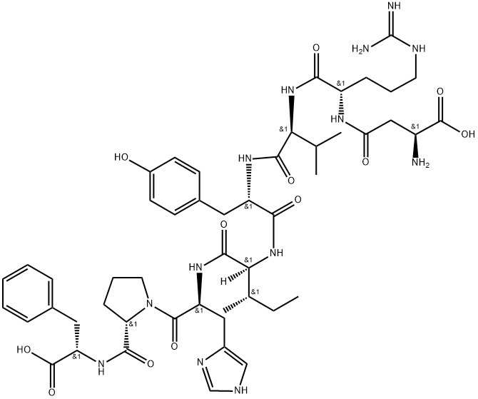 [β-asp1]-angiotensin ii Struktur
