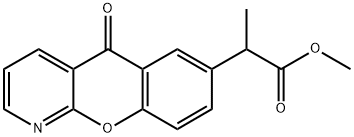 2-(10-氧代-9-氧杂-1-氮杂蒽-6-基)丙酸甲酯,56708-11-3,结构式