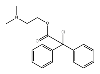 Benzeneacetic acid, α-chloro-α-phenyl-, 2-(dimethylamino)ethyl ester|变性杂质2
