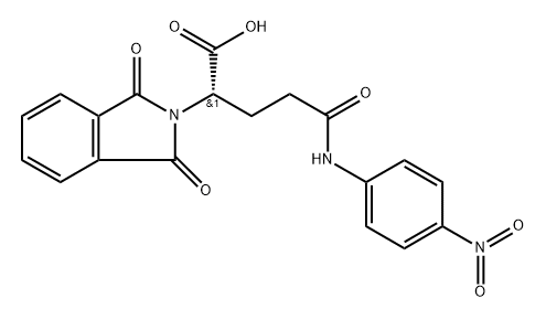 Phthalyl-L-γ-glutamyl-4-nitroanilide 结构式