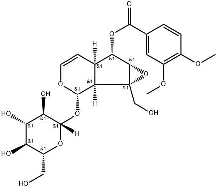 6-O-Veratroylcatalpol 化学構造式