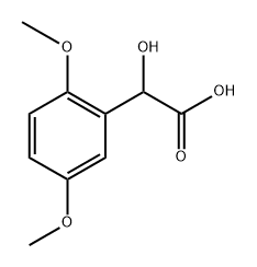 Benzeneacetic acid, α-hydroxy-2,5-dimethoxy- Structure