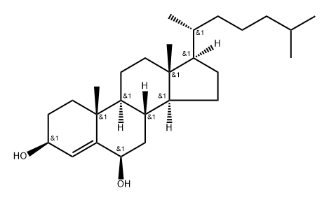 Cholest-4-ene-3,6-diol,(3,6)-(9CI) Struktur