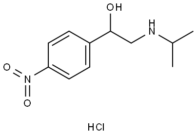 1-(4-硝基苯基)-1-羟基-2-异丙基氨基乙烷盐酸盐, 5704-60-9, 结构式