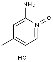 2-氨基-4-甲基吡啶氮氧化物盐酸盐, 57097-30-0, 结构式