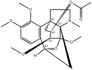 Dihydroepistephamiersine 6-acetate Structure