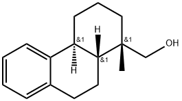 (1S)-1,2,3,4,4aβ,9,10,10aα-オクタヒドロ-1-メチルフェナントレン-1β-メタノール 化学構造式