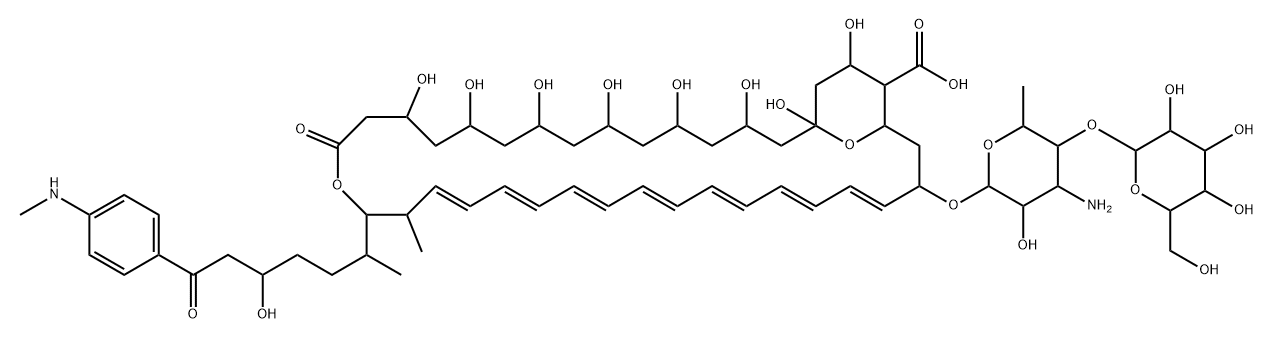 57515-50-1 Candicidin D, 40-demethyl-3,7-dideoxo-3,5,7-trihydroxy-4'-O-β-D-mannopyranosyl-N47-methyl-, cyclic 15,19-hemiacetal (9CI)