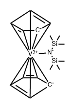BIS(CYCLOPENTADIENYL)N,N-BIS(TRIMETHYLS& Struktur
