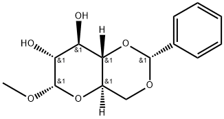 α-D-Glucopyranoside, methyl 4,6-O-[(R)-phenylmethylene]- 结构式
