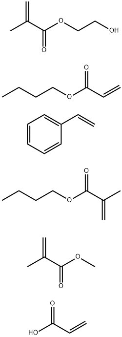2-하이드록시에틸 메타크릴산, n-뷰틸 메타크릴산, 뷰틸 아크릴산, 스타이렌, 메틸 메타크릴산, 아크릴산 공중합체