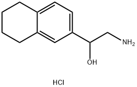 2-amino-1-(5,6,7,8-tetrahydronaphthalen-2-yl)ethan-1-ol hydrochloride Structure