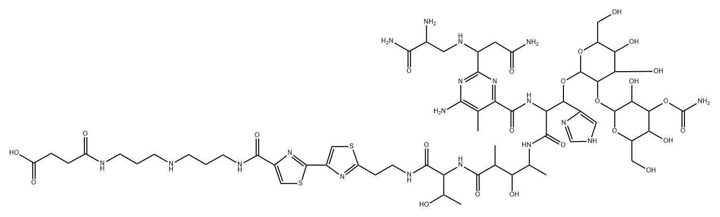 3-(4-Succinoylaminobutylamino)propylaminobleomycin Structure