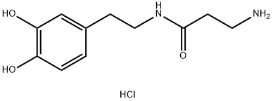 3-氨基-N-(3,4-二羟基苯乙基)丙酰胺盐酸盐 结构式