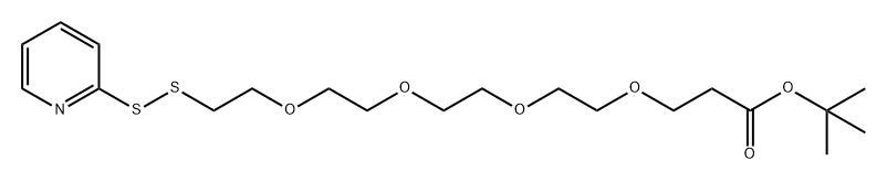 (2-吡啶基二硫代)-四聚乙二醇-叔丁酯, 581065-92-1, 结构式