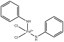 (SP-4-1)-双(苯甲胺)二氯钯,58117-48-9,结构式
