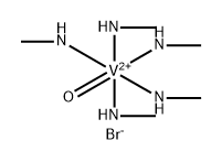 Vanadium(2+), pentakis(methanamine)oxo-, dibromide, (OC-6-22)- Struktur