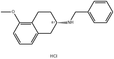 (S)-N-benzyl-5-methoxy-1,2,3,4-tetrahydronaphthalen-2-amine hydrochloride Struktur