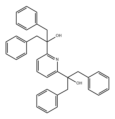 α,α,α',α'-Tetrabenzyl-2,6-pyridinedimethanol Structure