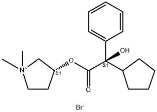 threo-Glycopyrronium bromide Structure