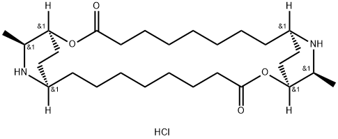 Carpaine hydrochloride Struktur
