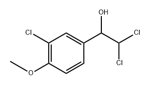 2,2-Dichloro-1-(3-chloro-4-methoxyphenyl)ethanol 结构式