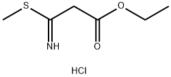 Propanoic acid, 3-imino-3-(methylthio)-, ethyl ester, hydrochloride (1:1)