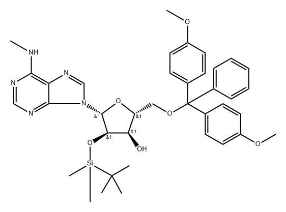 5'-DMT-2'-TBDMS-N6-Me-rA Struktur