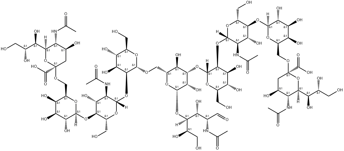 ジシアリルオクタサッカリド 化学構造式