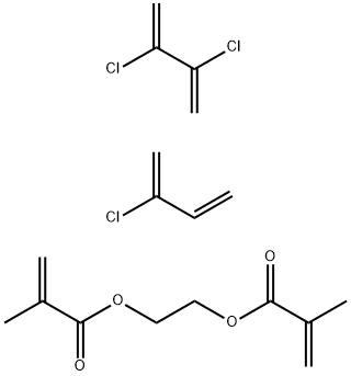 2-甲基-2-丙烯酸-1,2-乙二醇酯和2-氯-1,3-丁二烯及2,3-二氯-1,3-丁二烯的聚合物,58924-00-8,结构式
