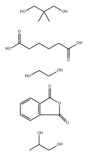 己二酸与2,2-二甲基-1,3-丙烷-二醇、1,2-乙二醇、1,3-异苯基呋喃二酮和1,2丙二醇的聚合物, 59036-25-8, 结构式